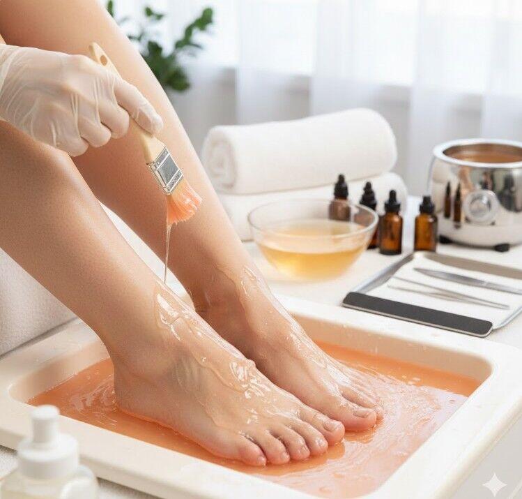 Just Paraffin Wax on Feet