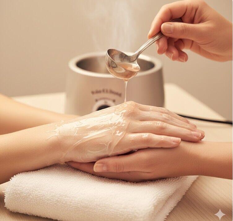Paraffin Wax on Hand